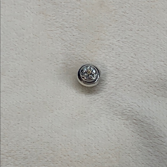 14K Gold Cherry Pandora Cupcake Charm - Picture 2 of 4